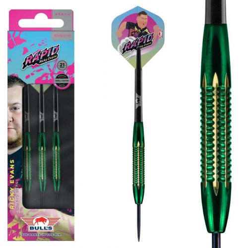 Bull's Ricky Evans Shell Coated Brass Green steeltip 21 gr 1