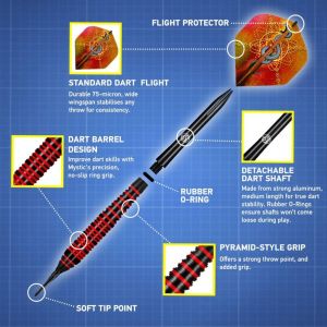 Shot Value Range Mystic Softtip Darts Set 18 gr 2