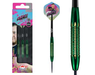 Bull's Ricky Evans Shell Coated Brass Green steeltip 21 gr