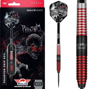 Bull's steeltip Phantom Grip 90% Red 23 gr 1