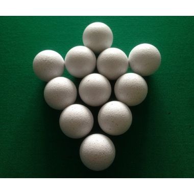 LOT DE 11 BALLES EN LIEGE BLANCHES 14G
