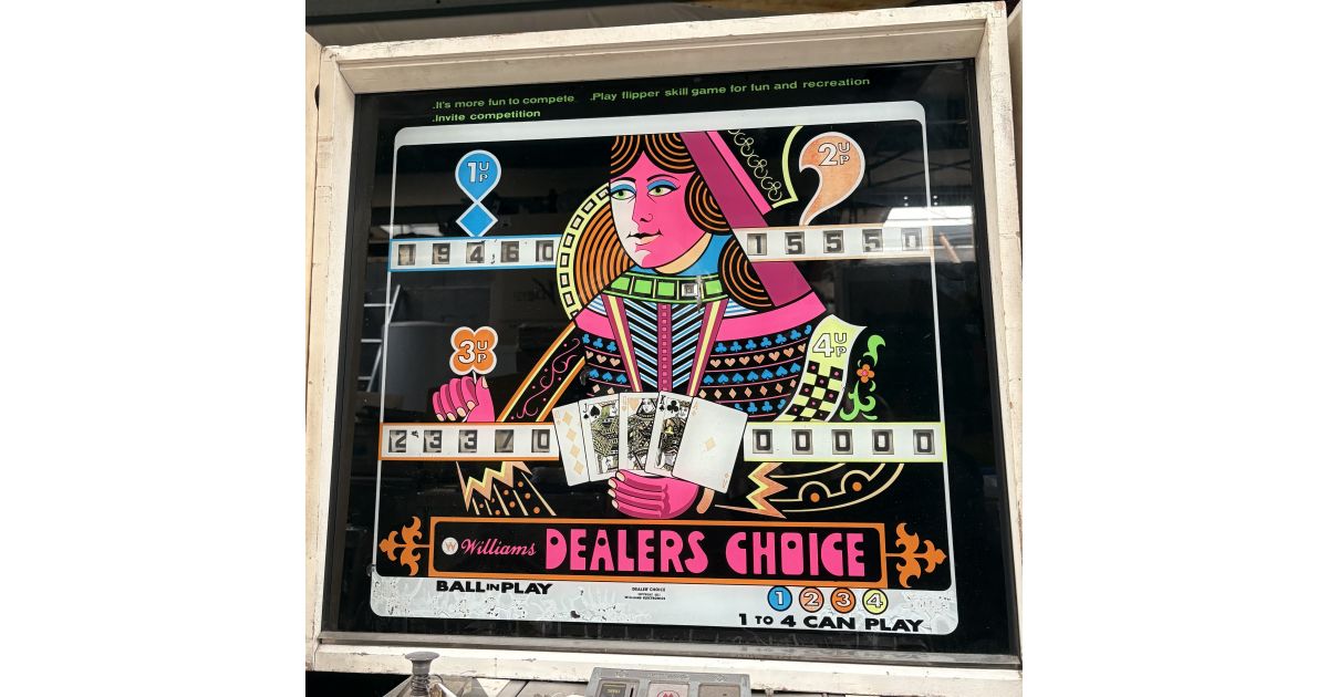 Décos Pour Flipper Williams Dealer's Choice : Des éléments D'occasion Pour Restauration