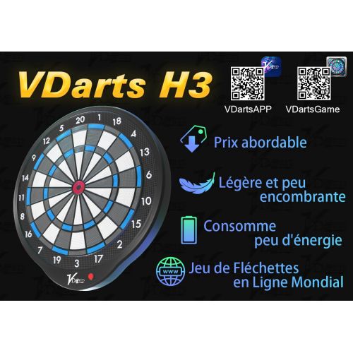 JEU DE FLECHETTES VDARTS H3 2