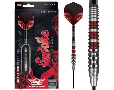 Bull's steeltip Smoke Red Flare 90%  23 gr