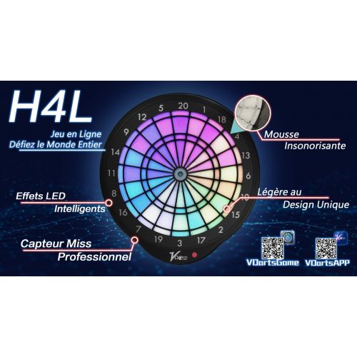 JEU DE FLECHETTES VDARTS H4L 2